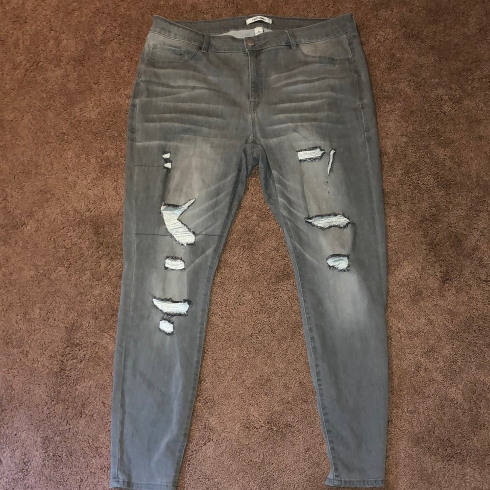 Grey jeans